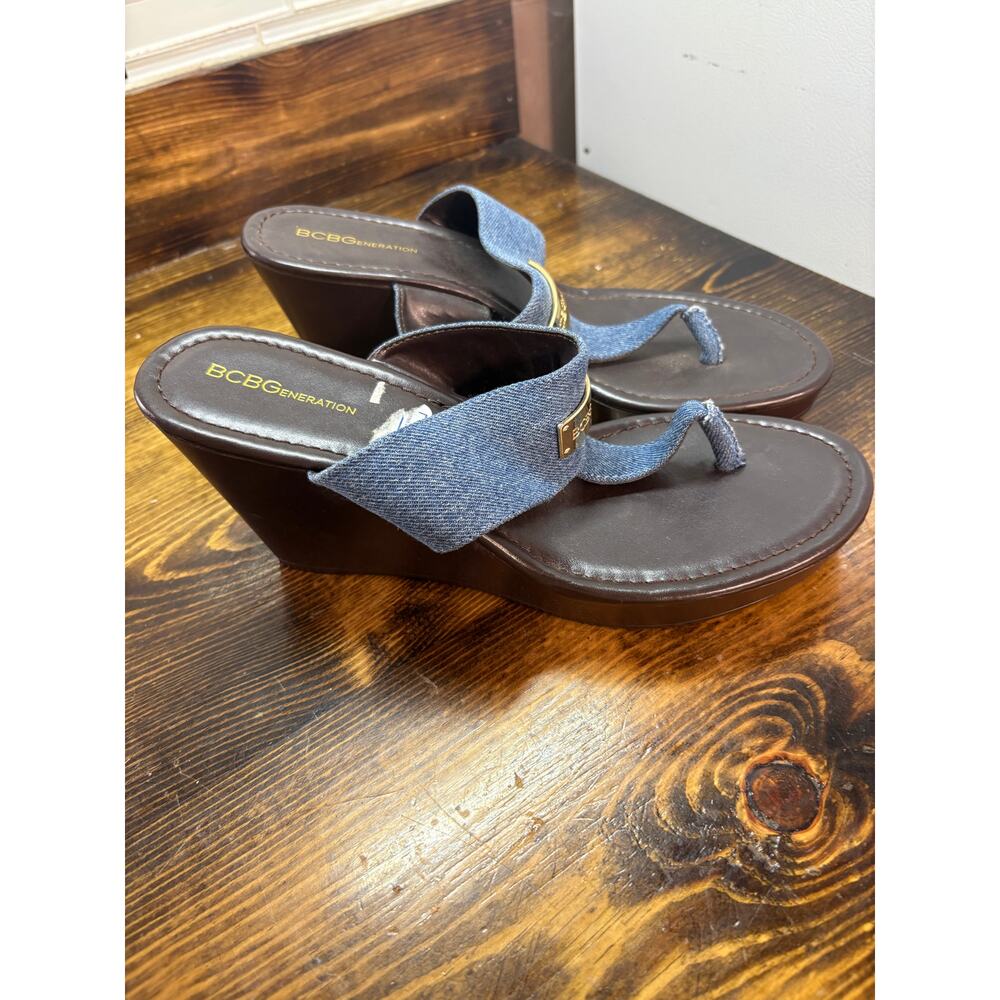 BCBG Generation Denim Wedges‎ Size 11